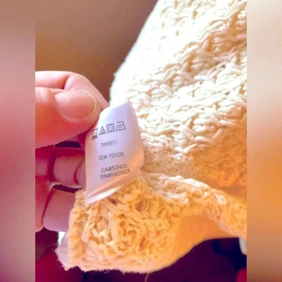 NWOT Loft Open Crochet Waterfall Cardigan - Picture 9 of 10